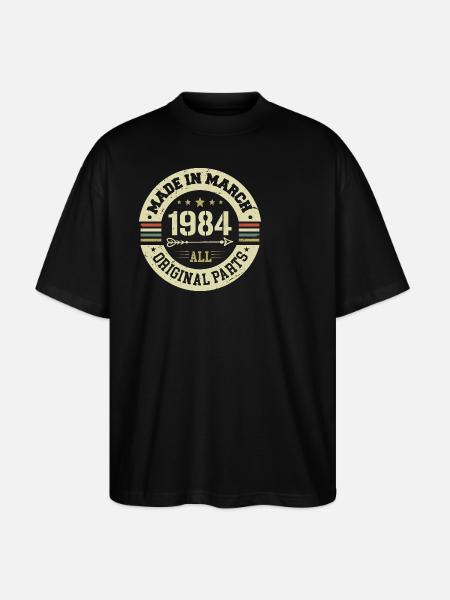 Legendary since March 1984 - Stanley/Stella Oversized Unisex Organic T-shirt Blaster 2.0 - black