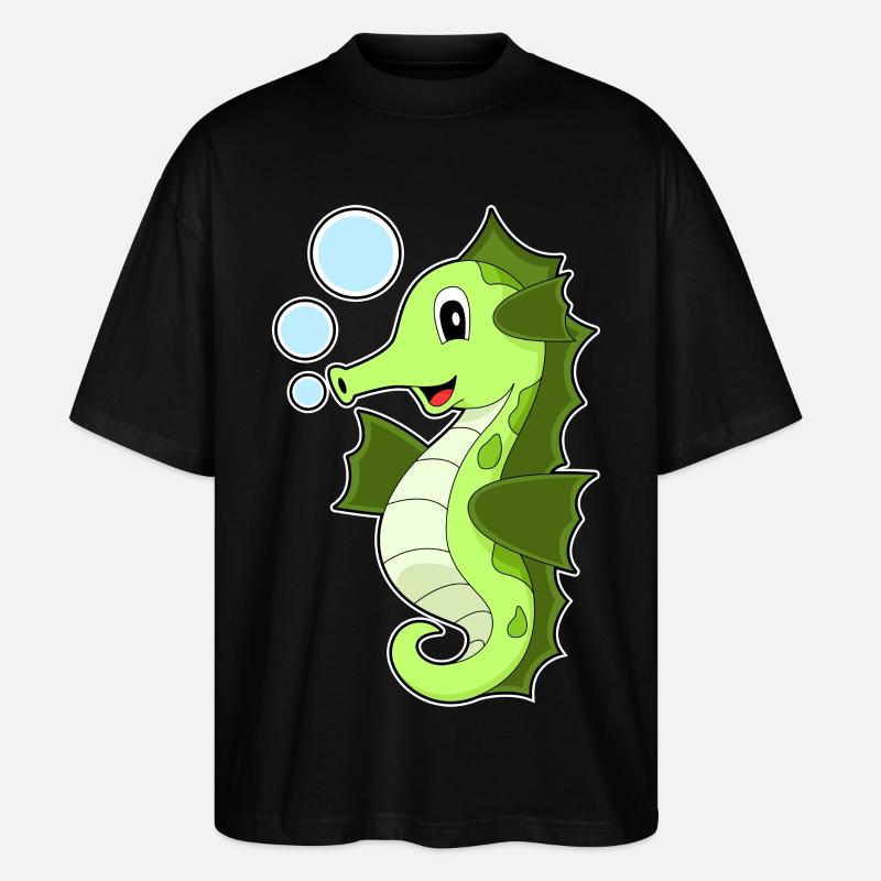 Hippocampe - T-shirt bio Blaster 2.0 coupe oversize Stanley/Stella Unisexe - noir