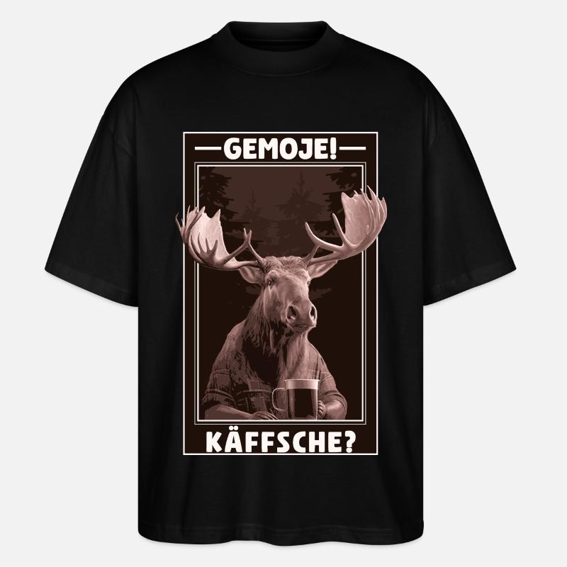 Gemoje_Kaeffsche_02 - Stanley/Stella Oversized Unisex Organic T-shirt Blaster 2.0 - black