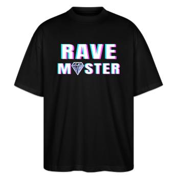 MAÎTRE DE LA RAFE - T-shirt bio Blaster 2.0 coupe oversize Stanley/Stella Unisexe - noir - Devant - Alina (178cm) & Michal (187cm)