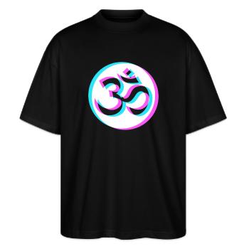 NAMASTÉ - T-shirt bio Blaster 2.0 coupe oversize Stanley/Stella Unisexe - noir - Devant - Alina (178cm) & Michal (187cm)