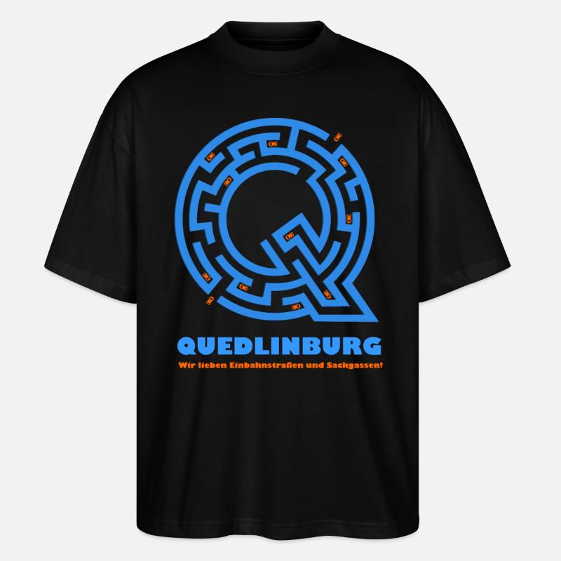 Quedlinburg (édition de rue) - T-shirt bio Blaster 2.0 coupe oversize Stanley/Stella Unisexe - noir