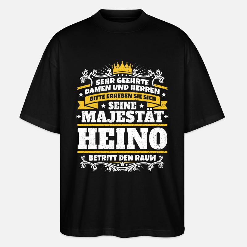 Sa Majesté Heino - T-shirt bio Blaster 2.0 coupe oversize Stanley/Stella Unisexe - noir