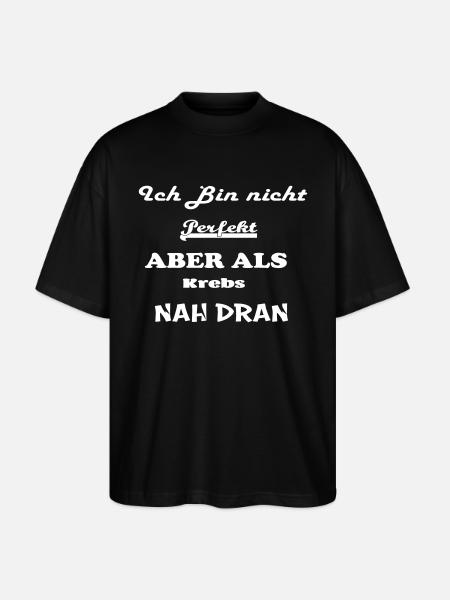 Sternzeichen Krebs - Stanley/Stella Oversized Unisex Bio T-Shirt Blaster 2.0 - Schwarz