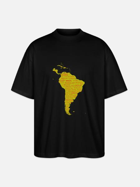 Südamerika Kontinent. Geschenkidee. - Stanley/Stella Oversized Unisex Bio T-Shirt Blaster 2.0 - Schwarz