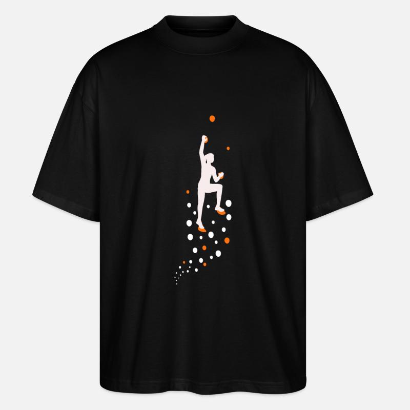 Bouldern Frauen Design - Stanley/Stella Oversized Unisex Bio T-Shirt Blaster 2.0 - Schwarz