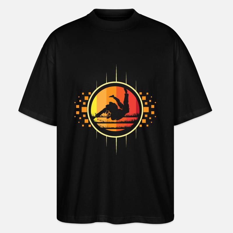 Judo Retro - Stanley/Stella Oversized Unisex Bio T-Shirt Blaster 2.0 - Schwarz