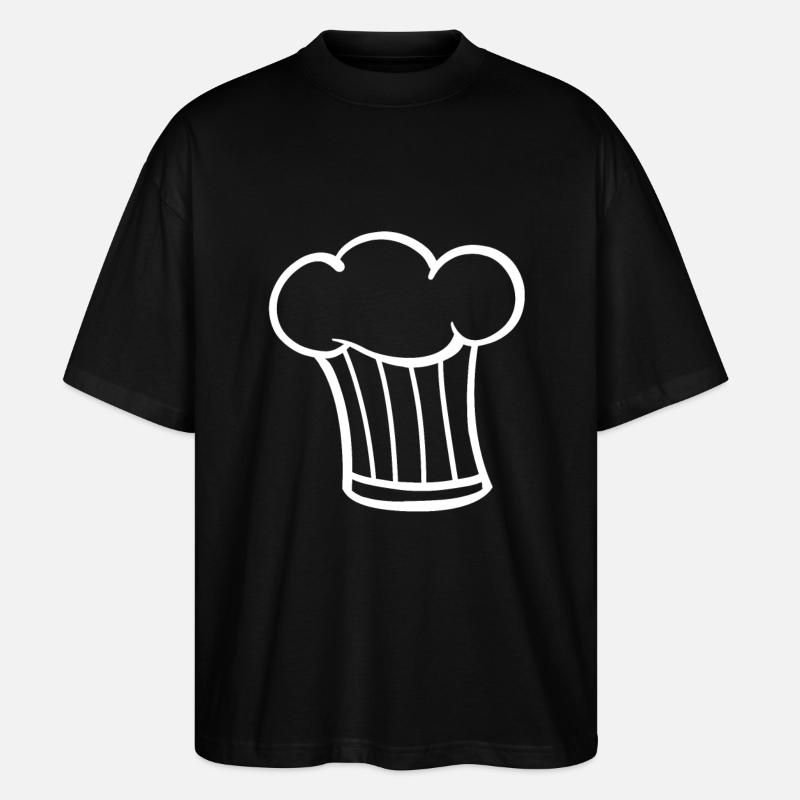 Cooking hat hobby chef chef - Stanley/Stella Oversized Unisex Organic T-shirt Blaster 2.0 - black