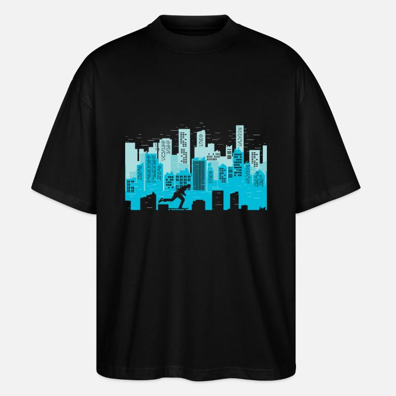 Longboard - T-shirt bio Blaster 2.0 coupe oversize Stanley/Stella Unisexe - noir
