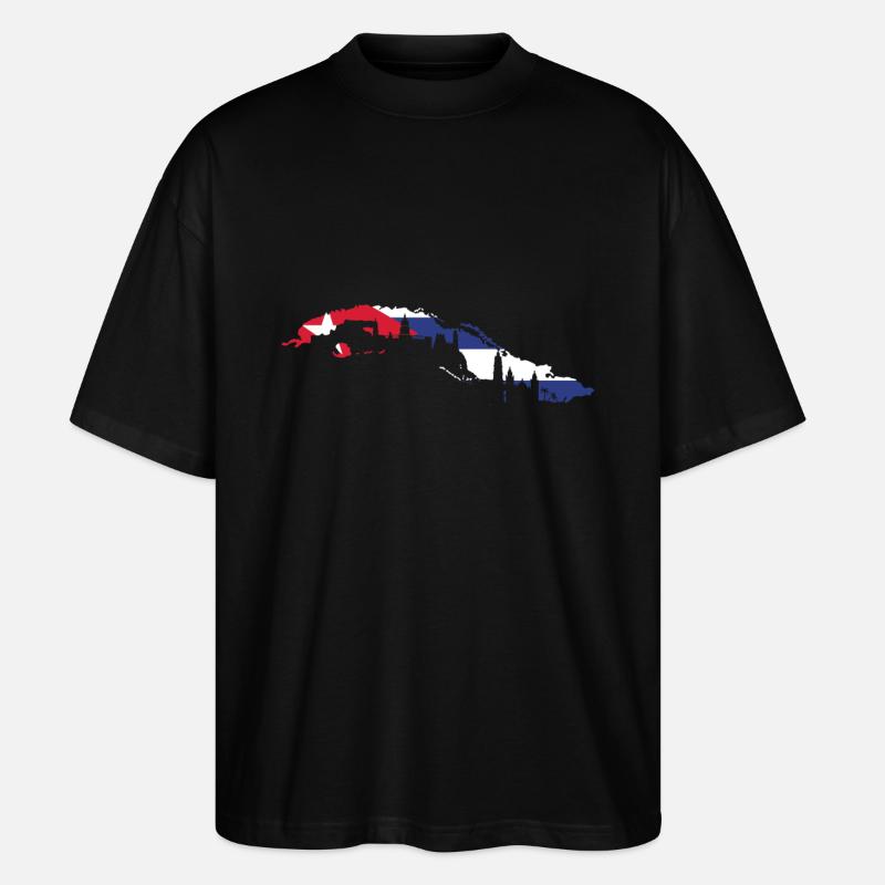 Cuba Flagge - Stanley/Stella Oversized Unisex Bio T-Shirt Blaster 2.0 - Schwarz