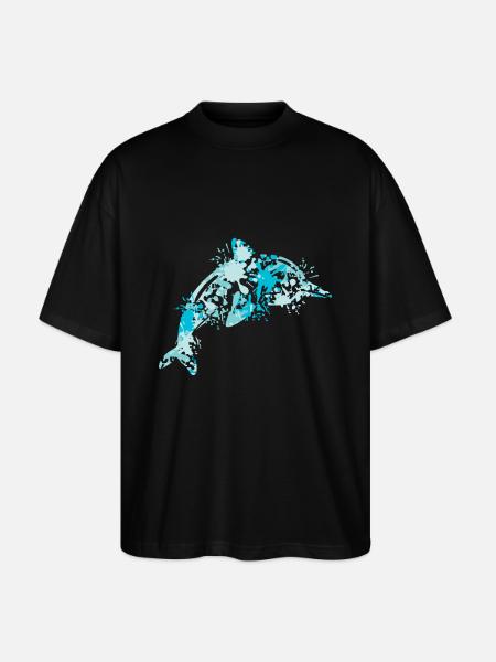 Delfin - T-shirt bio Blaster 2.0 coupe oversize Stanley/Stella Unisexe - noir