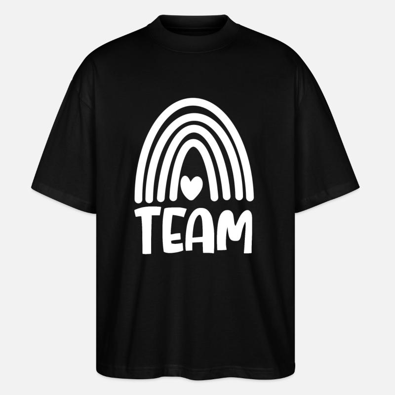 Équipe - T-shirt bio Blaster 2.0 coupe oversize Stanley/Stella Unisexe - noir