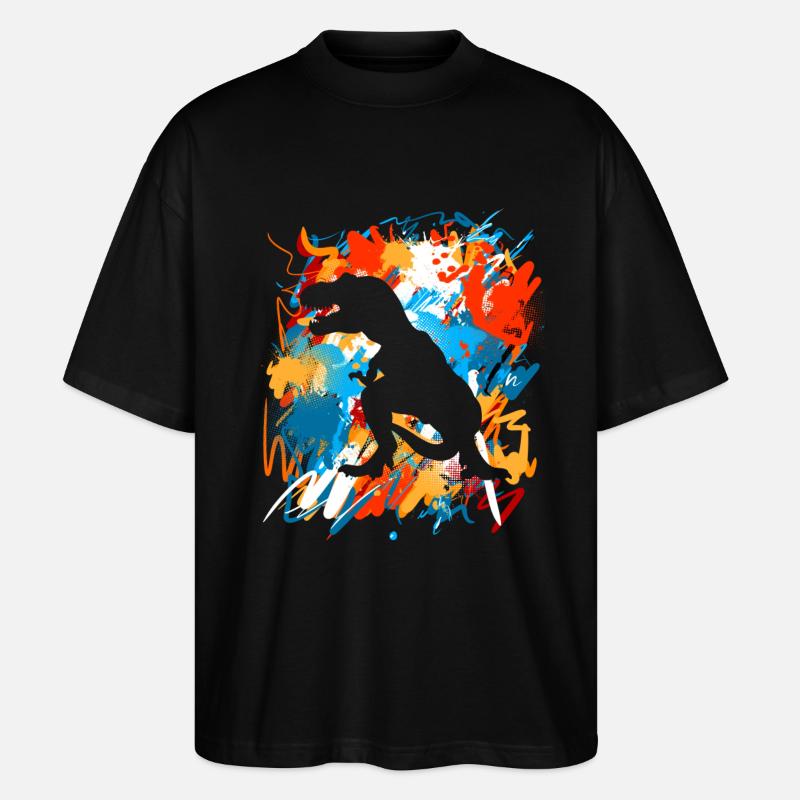 T-Rex - Stanley/Stella Oversized Unisex Bio T-Shirt Blaster 2.0 - Schwarz
