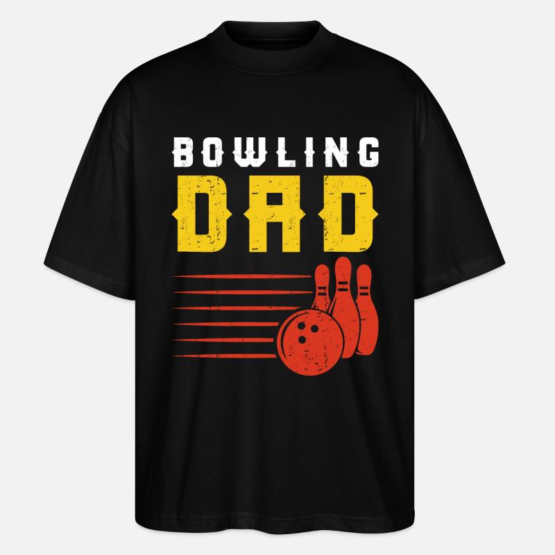 Bowling - Stanley/Stella Oversized Unisex Bio T-Shirt Blaster 2.0 - Schwarz
