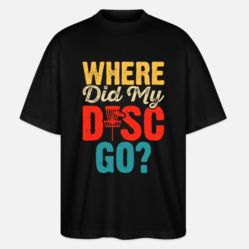 Discgolf Disc Golf - Stanley/Stella Oversized Unisex Organic T-shirt Blaster 2.0 - black