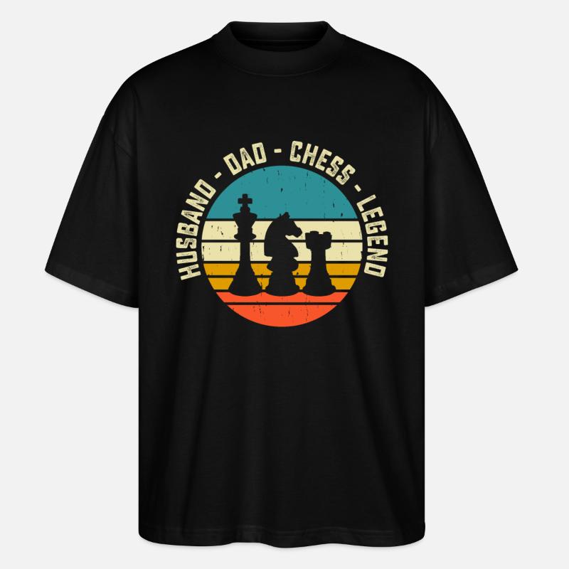 Échecs - T-shirt bio Blaster 2.0 coupe oversize Stanley/Stella Unisexe - noir