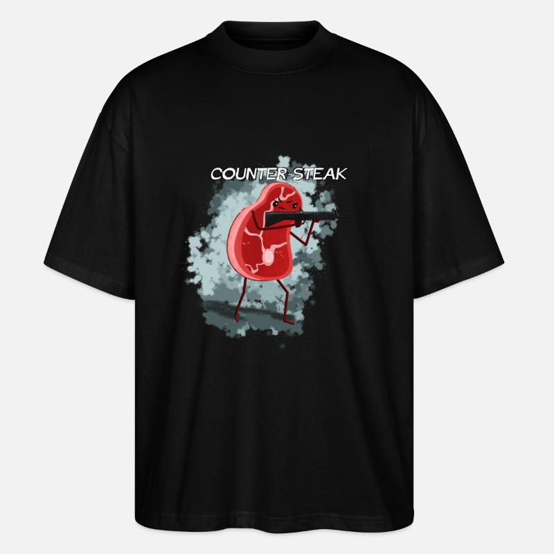 CounterSteak - Stanley/Stella Oversized Unisex Bio T-Shirt Blaster 2.0 - Schwarz