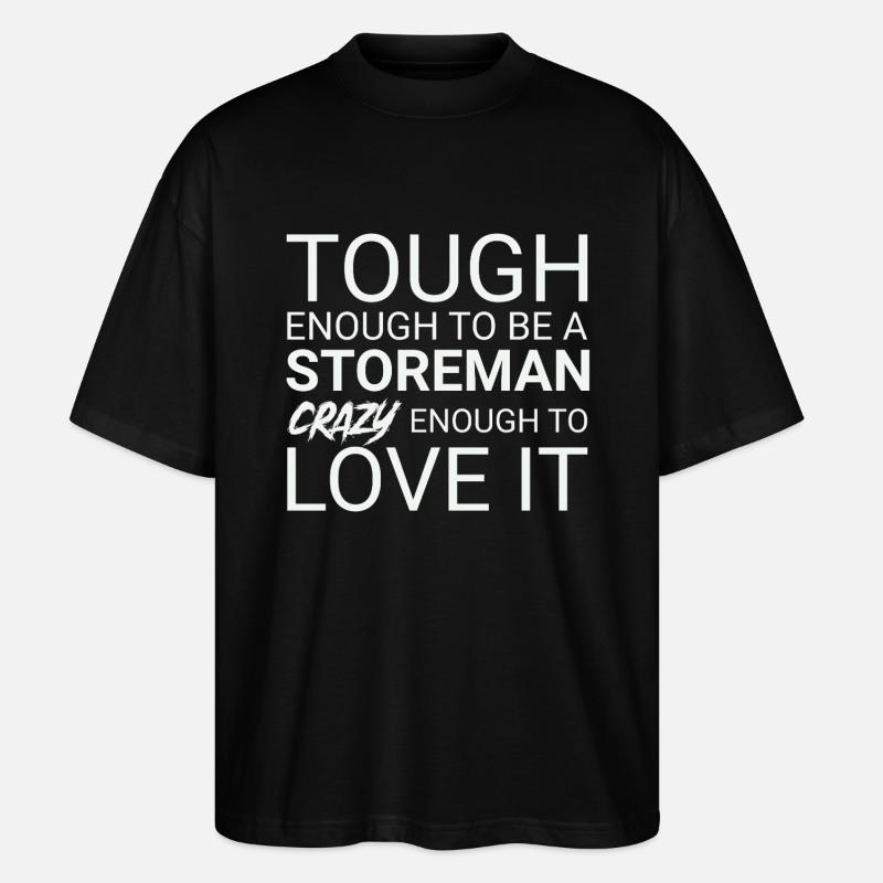 Storeman Crazy - Stanley/Stella Oversized Unisex Bio T-Shirt Blaster 2.0 - Schwarz