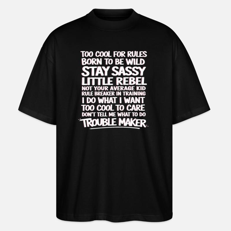 FAUTEUR DE TROUBLES - T-shirt bio Blaster 2.0 coupe oversize Stanley/Stella Unisexe - noir