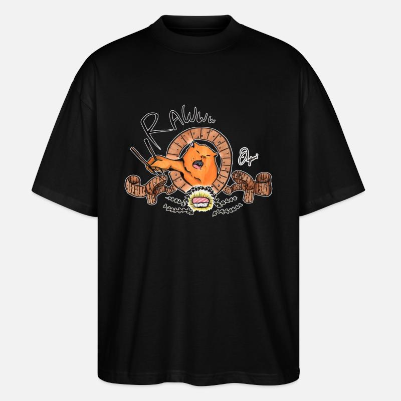 Amoureux des sushis - T-shirt bio Blaster 2.0 coupe oversize Stanley/Stella Unisexe - noir