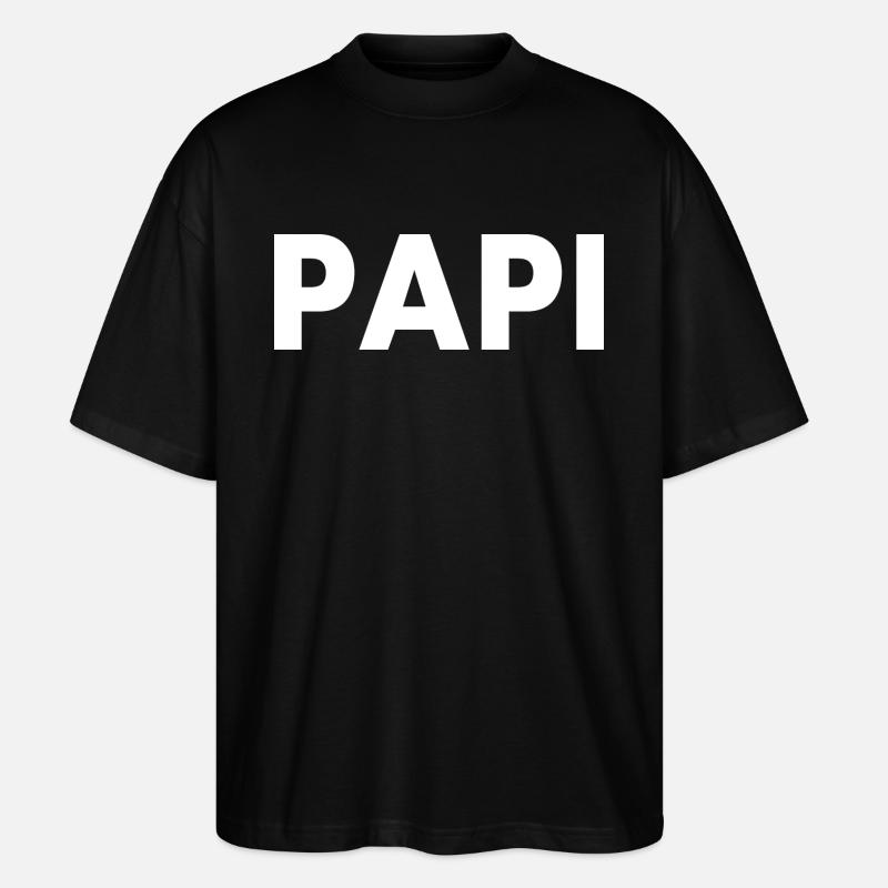 Papi - Stanley/Stella Oversized Unisex Bio T-Shirt Blaster 2.0 - Schwarz