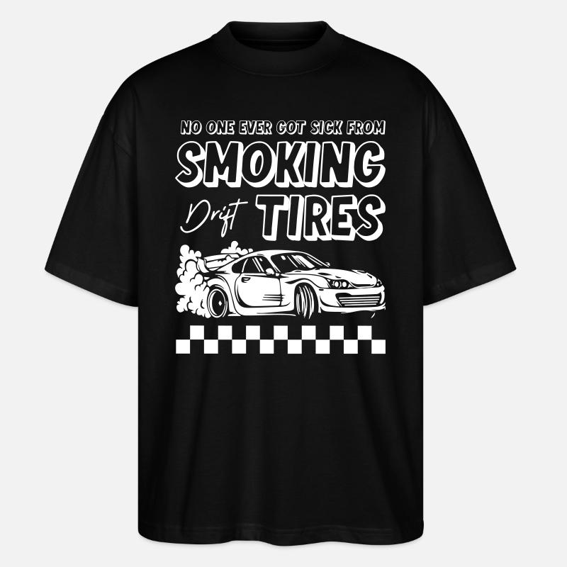 Smoking Tires Drifting - Stanley/Stella Oversized Unisex Bio T-Shirt Blaster 2.0 - Schwarz