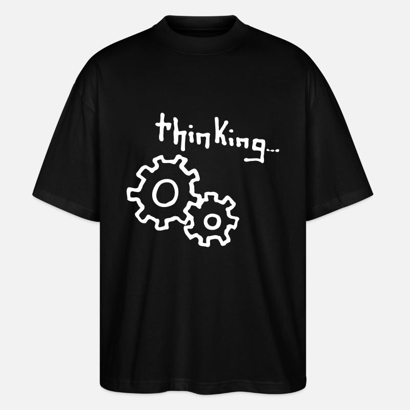 thinking - Stanley/Stella Oversized Unisex Bio T-Shirt Blaster 2.0 - Schwarz
