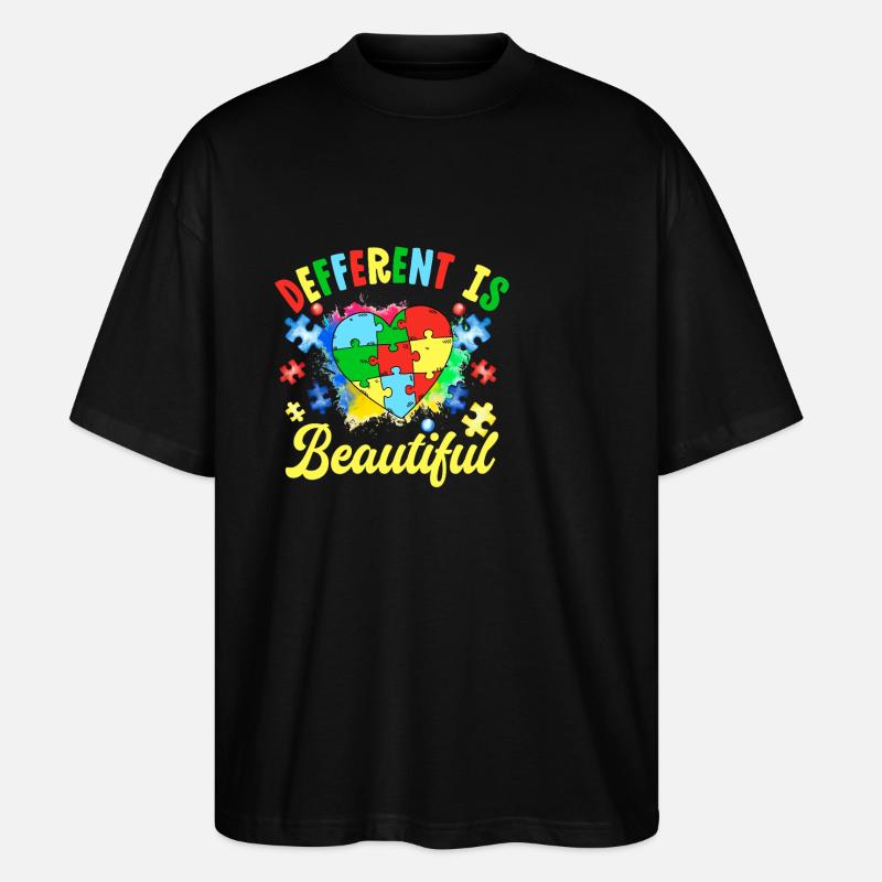 Anders ist schön - Stanley/Stella Oversized Unisex Bio T-Shirt Blaster 2.0 - Schwarz