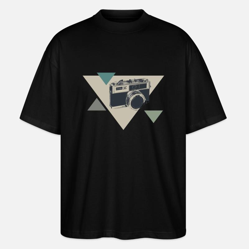 Kamera - Stanley/Stella Oversized Unisex Bio T-Shirt Blaster 2.0 - Schwarz