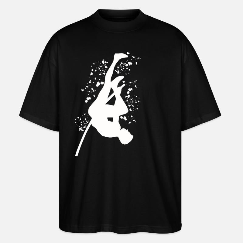 Pole Vaulter Kids Pole Vault - Stanley/Stella Oversized Unisex Organic T-shirt Blaster 2.0 - black