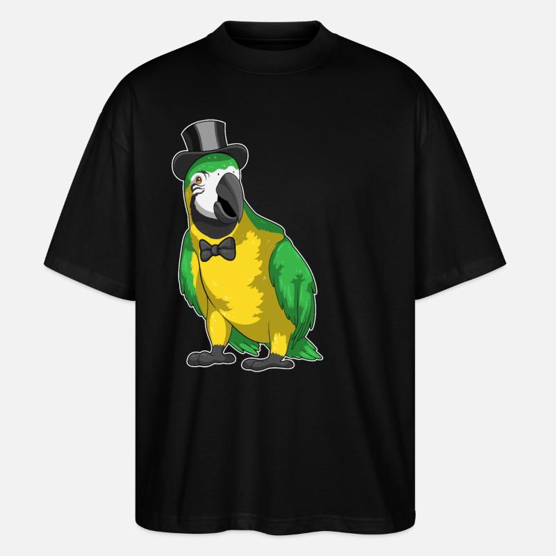 Parrot Groom Cylindre Mariage - T-shirt bio Blaster 2.0 coupe oversize Stanley/Stella Unisexe - noir