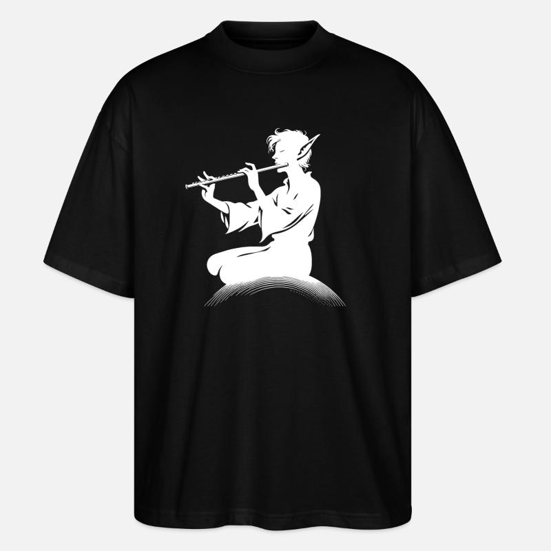 „Melodischer Elfenzauber“ - Stanley/Stella Oversized Unisex Bio T-Shirt Blaster 2.0 - Schwarz