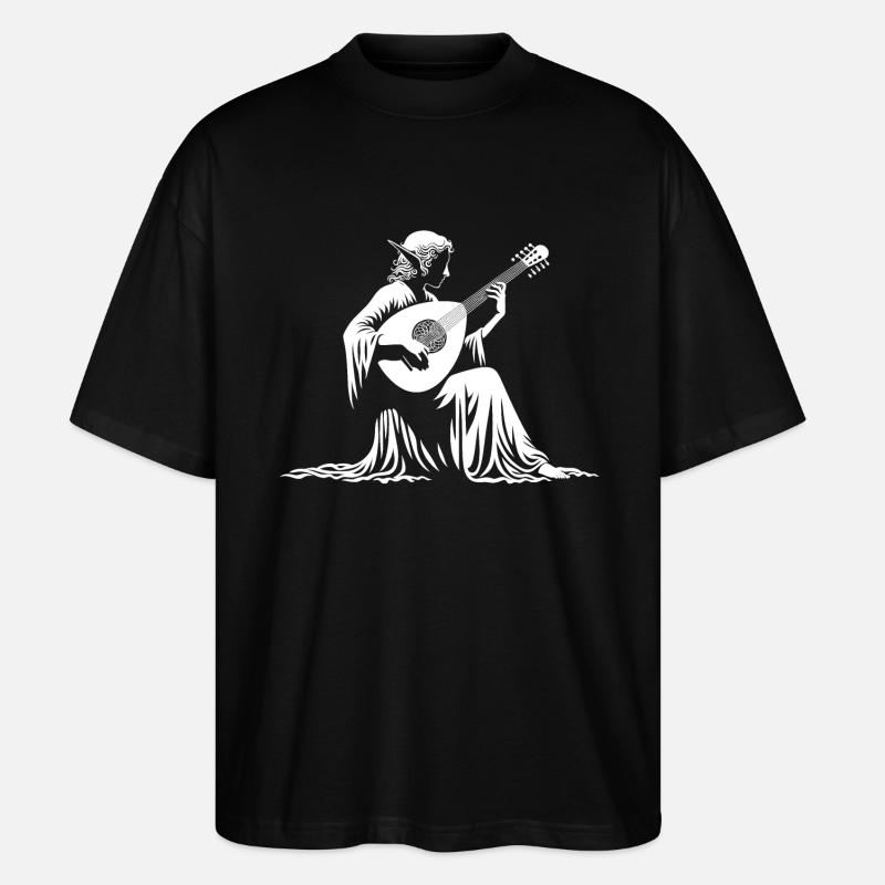 Elfenlied au luth - T-shirt bio Blaster 2.0 coupe oversize Stanley/Stella Unisexe - noir