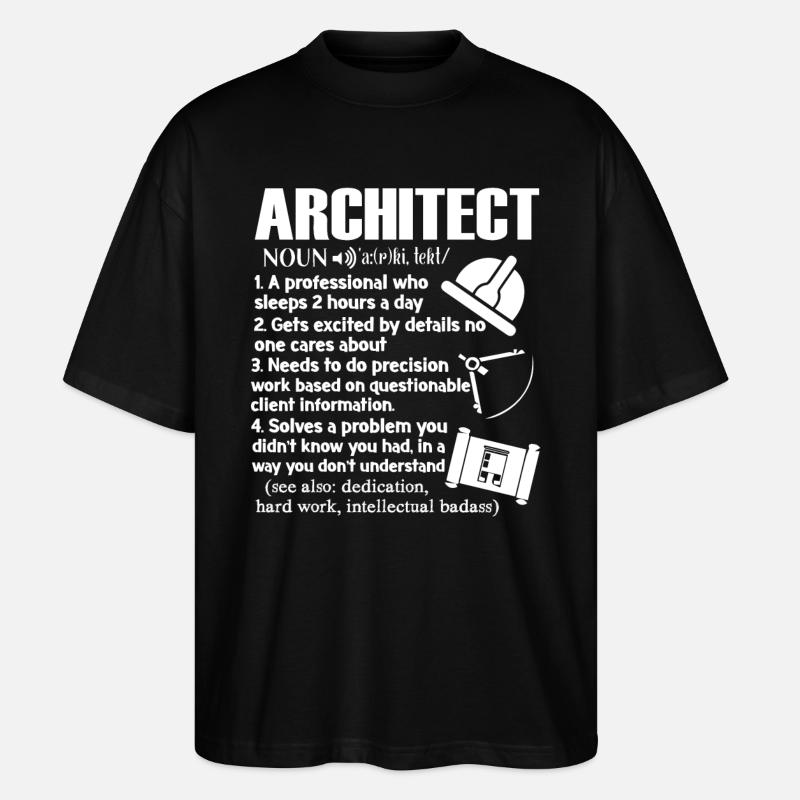Définition d'architecte - T-shirt bio Blaster 2.0 coupe oversize Stanley/Stella Unisexe - noir