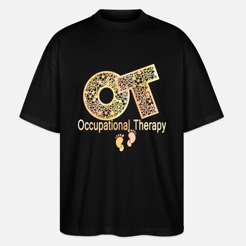 Awesome Occupational Therapy - Stanley/Stella Oversized Unisex Organic T-shirt Blaster 2.0 - black