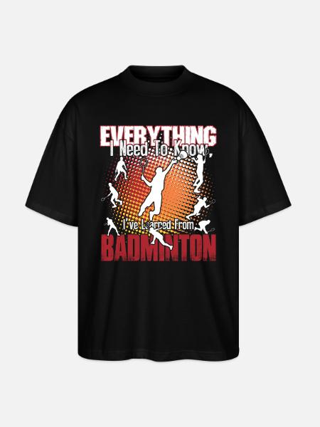 Badminton Is Everything - Stanley/Stella Oversized Unisex Organic T-shirt Blaster 2.0 - black