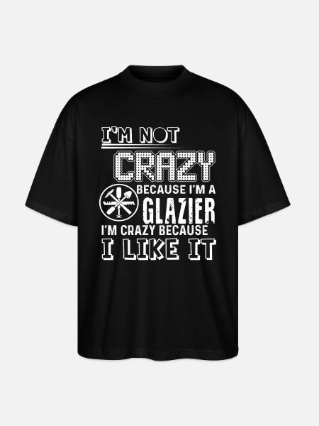 Glazier Crazy Glazier - Stanley/Stella Oversized Unisex Organic T-shirt Blaster 2.0 - black