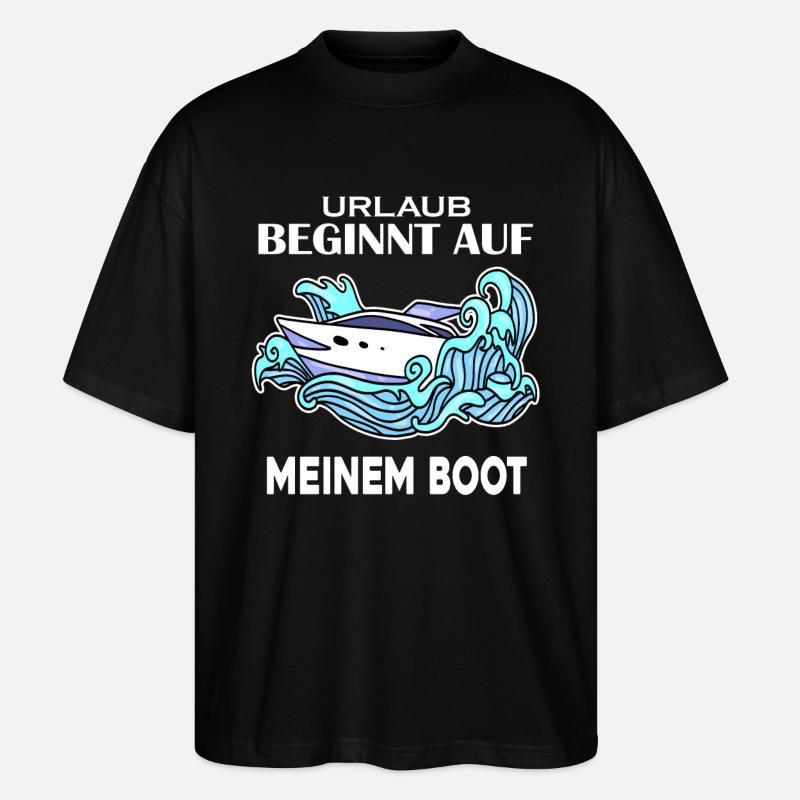 Boot - Stanley/Stella Oversized Unisex Bio T-Shirt Blaster 2.0 - Schwarz