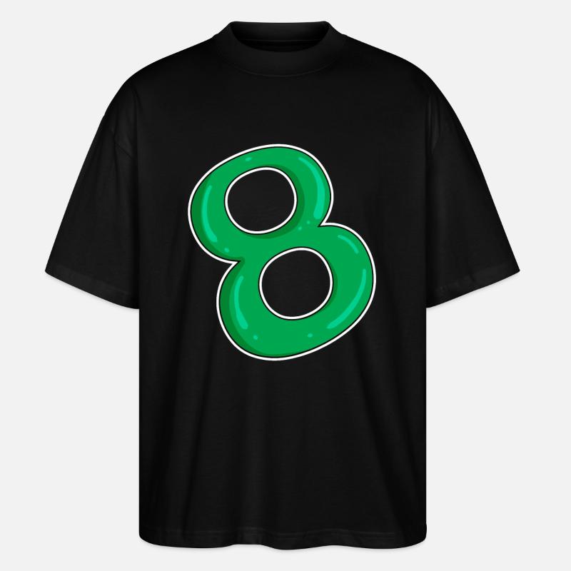 Huit - 8 - Vert - T-shirt bio Blaster 2.0 coupe oversize Stanley/Stella Unisexe - noir