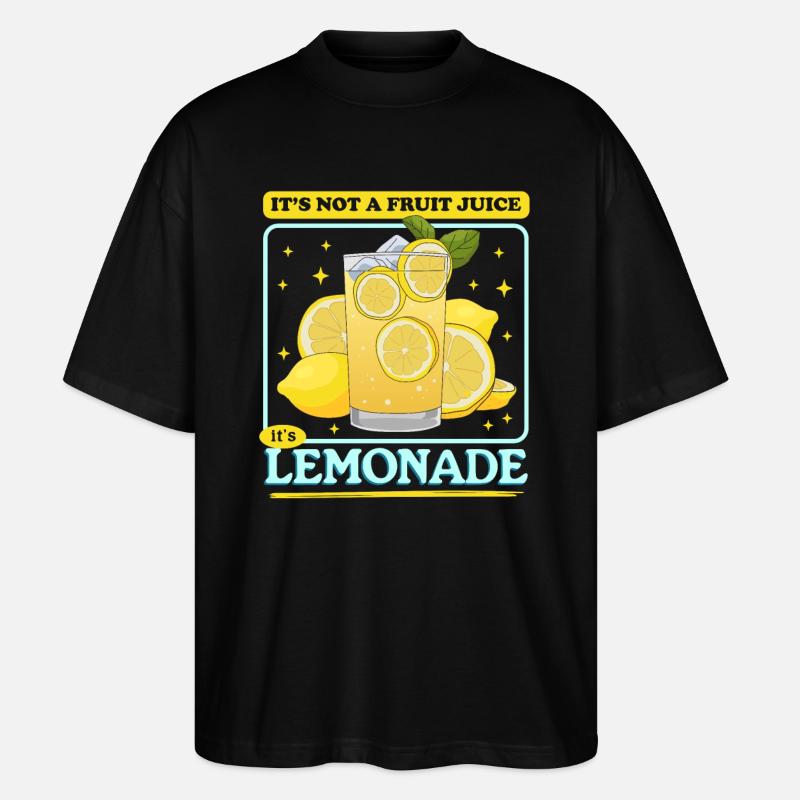 Limonade citron effervescent limonade cadeau - T-shirt bio Blaster 2.0 coupe oversize Stanley/Stella Unisexe - noir