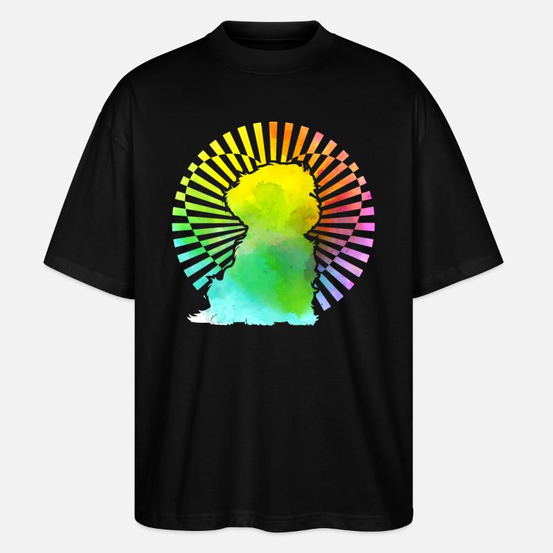 Havaneser Retro - Stanley/Stella Oversized Unisex Bio T-Shirt Blaster 2.0 - Schwarz