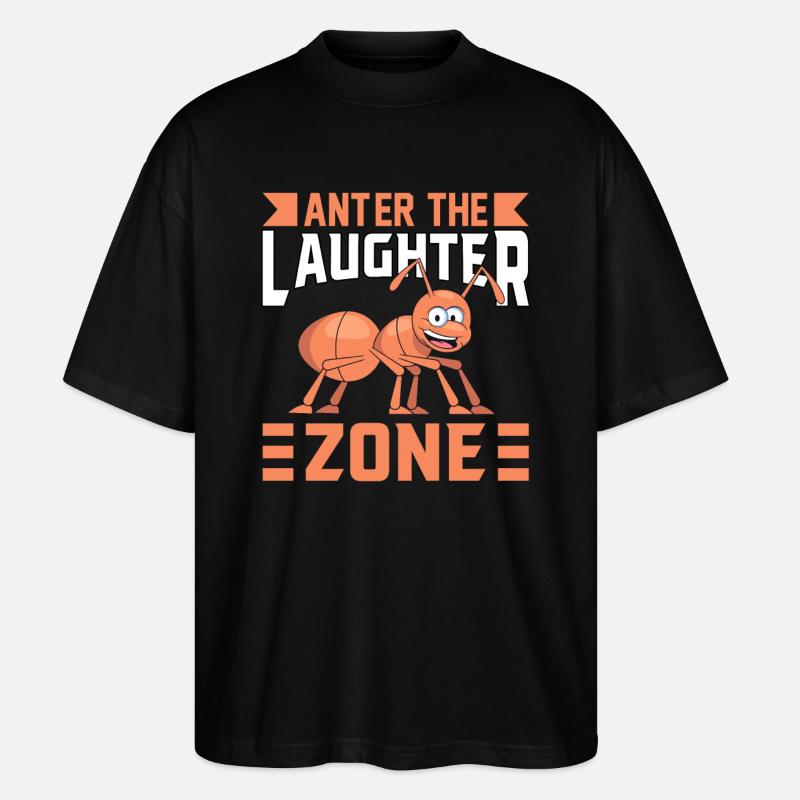 Anter the Laughter Zone - Stanley/Stella Oversized Unisex Bio T-Shirt Blaster 2.0 - Schwarz
