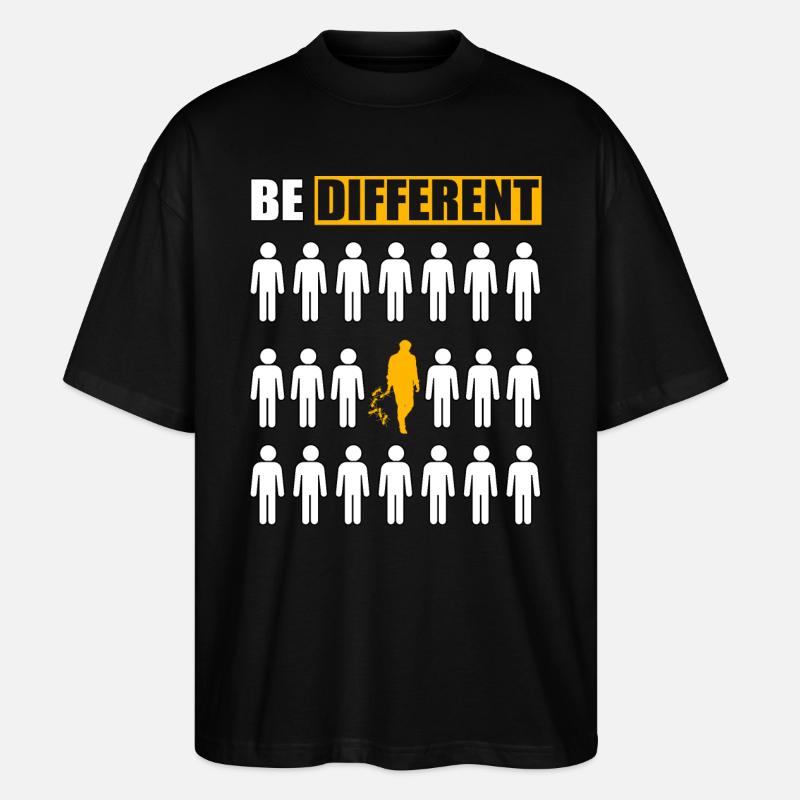 Be Different Ameise - Stanley/Stella Oversized Unisex Bio T-Shirt Blaster 2.0 - Schwarz