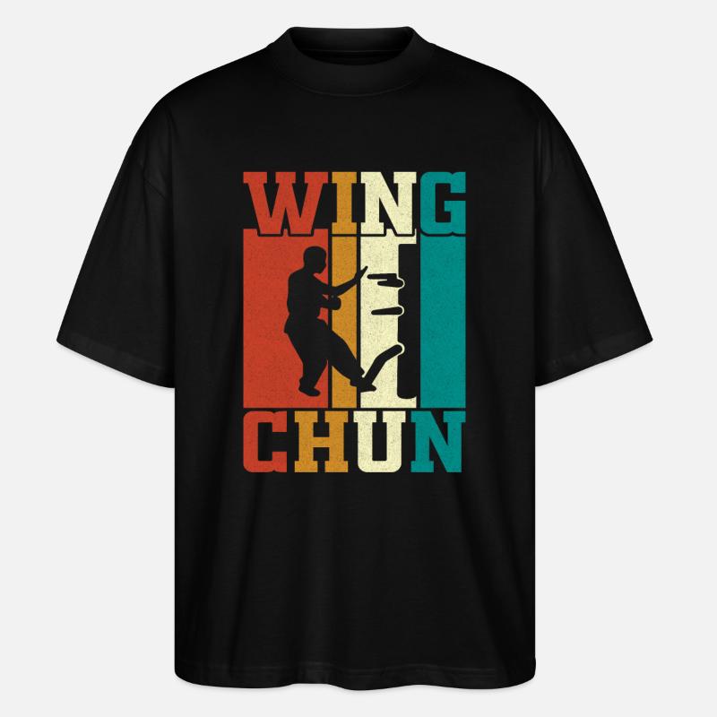 Wing Chun - Stanley/Stella Oversized Unisex Bio T-Shirt Blaster 2.0 - Schwarz
