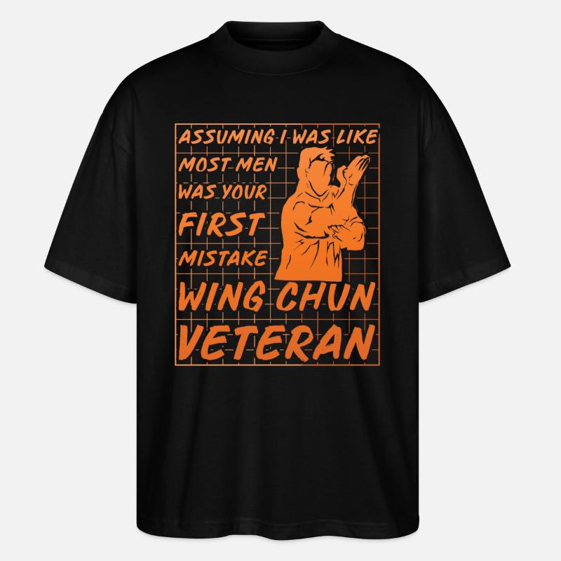 Wing Chun - Stanley/Stella Oversized Unisex Bio T-Shirt Blaster 2.0 - Schwarz