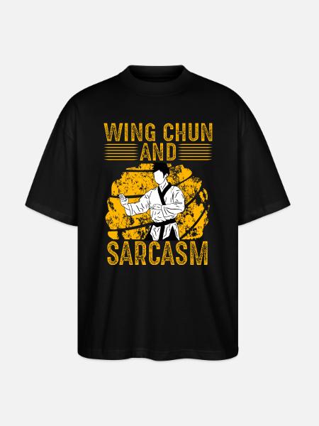 Wing Chun and Sarcasm - Stanley/Stella Oversized Unisex Organic T-shirt Blaster 2.0 - black