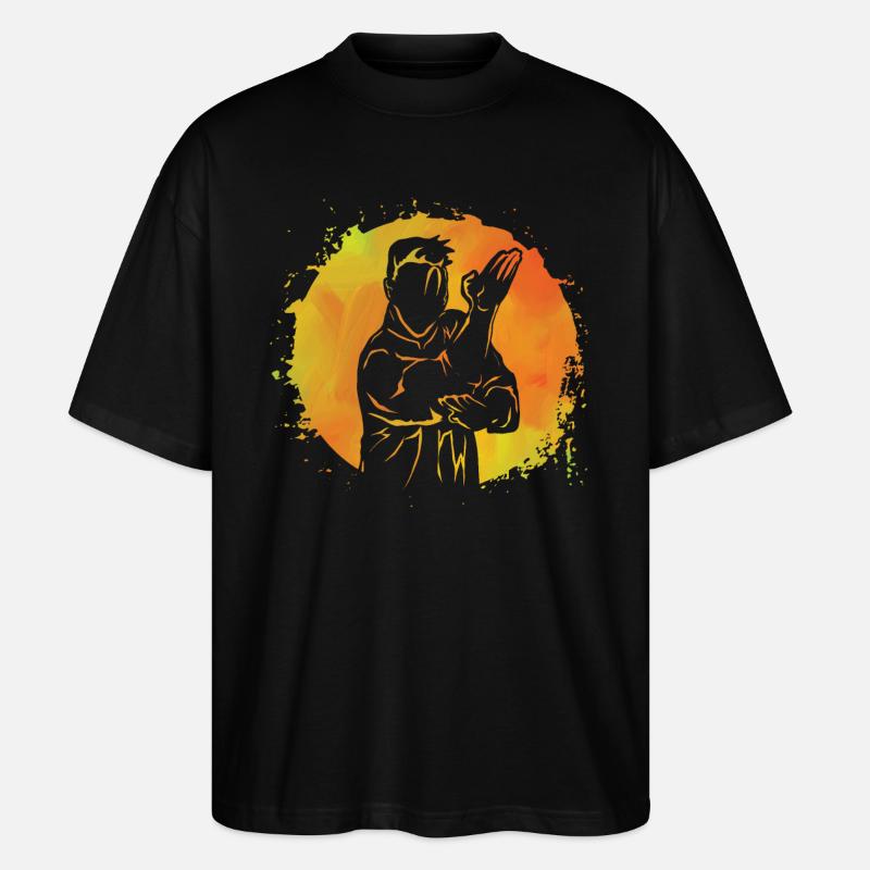 Wing Chun - Stanley/Stella Oversized Unisex Bio T-Shirt Blaster 2.0 - Schwarz