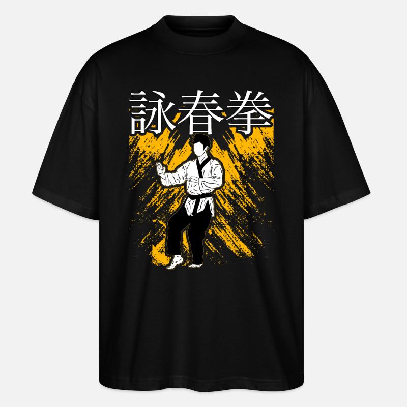 Wing Chun - Stanley/Stella Oversized Unisex Bio T-Shirt Blaster 2.0 - Schwarz