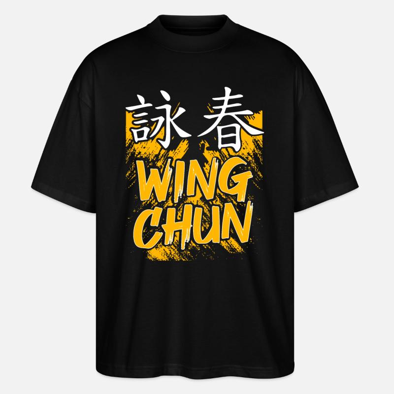 Wing Chun - Stanley/Stella Oversized Unisex Bio T-Shirt Blaster 2.0 - Schwarz
