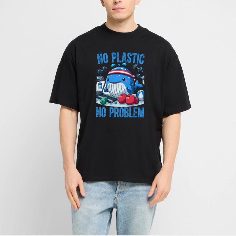 No Plastic No Problem Stanley/Stella Oversized Unisex Organic T-shirt Blaster 2.0